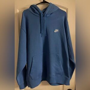 Nike NSW Sportswear Club Fleece Hoodie Blue Sweatshirt Men’s XXL NEW BV2654-435